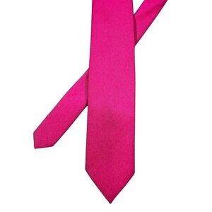 Summit Hill Pink Necktie Mens OS Solid Textured Formal Wedding Accessory